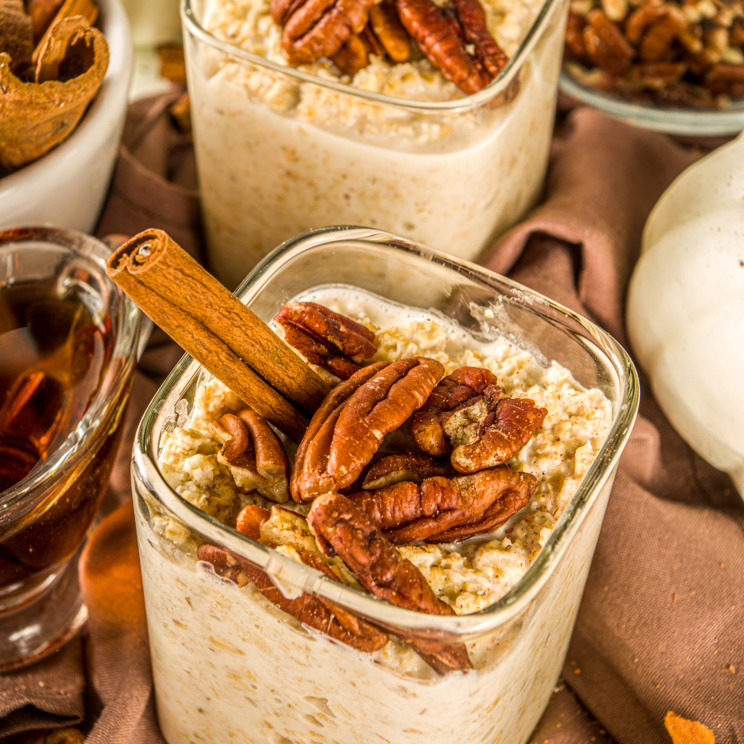 Fall-Inspired Plant Milk Overnight Oats