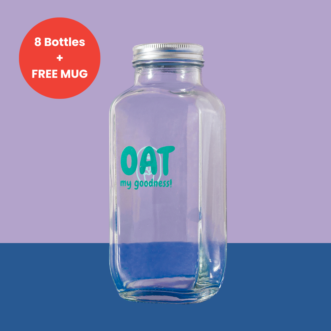 8 Oat My Goodness Bottles + Free Mug