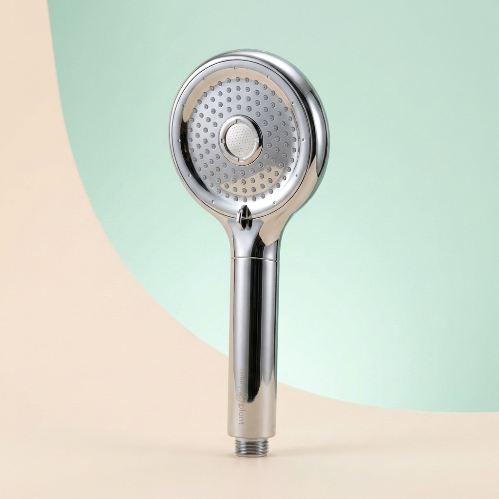 The ShowerT filtered showerhead — Milky Plant 5-stage filter showerhead